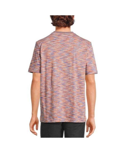 Paul Smith Red Mauve Space Dye T-Shirt for men