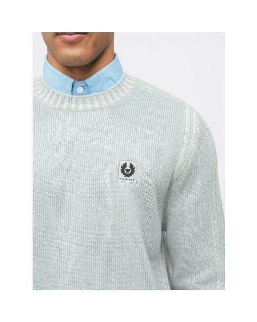 Belstaff Gray Quarry Birch Seasonal Watch Crewneck Jumper for men
