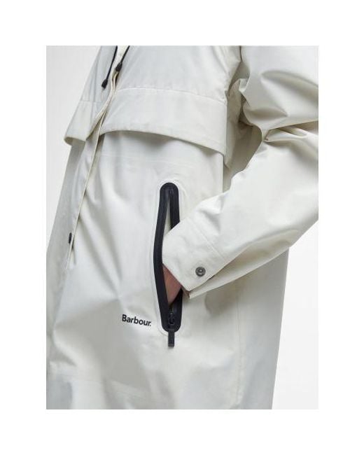Barbour White Jayla Waterproof Parka