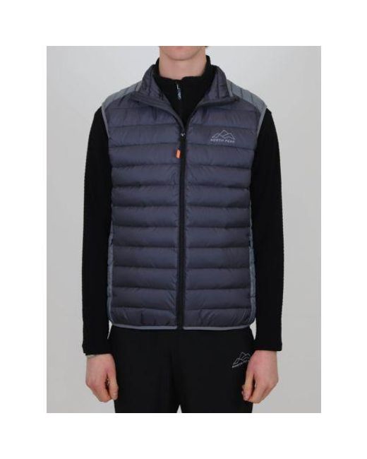 North Peak Blue Charcoal Trail Gilet for men