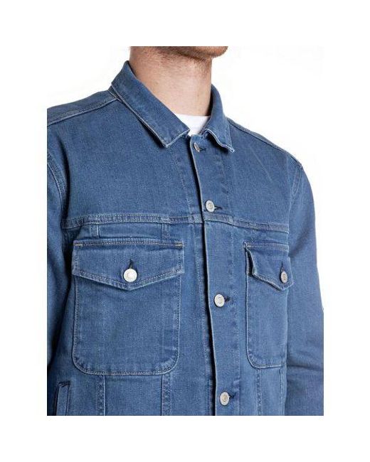 Replay Blue Denim Jacket for men