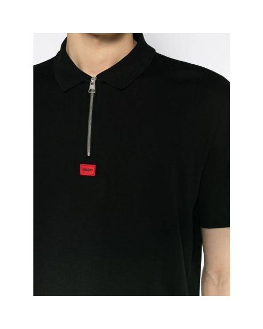HUGO Black Deresom241 Polo Shirt for men