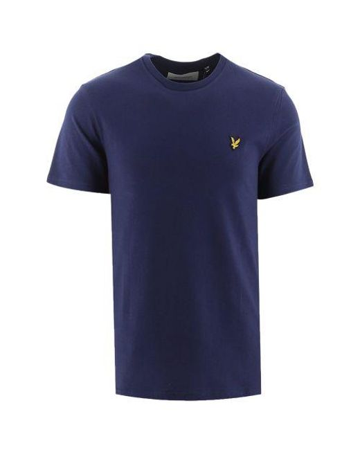 Lyle & Scott Blue Plain T-Shirt for men