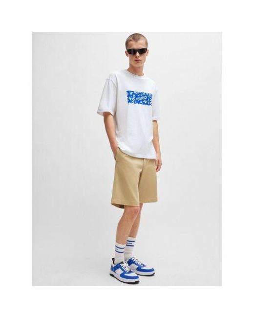 HUGO Natural Medium Dante242 Twill Short for men