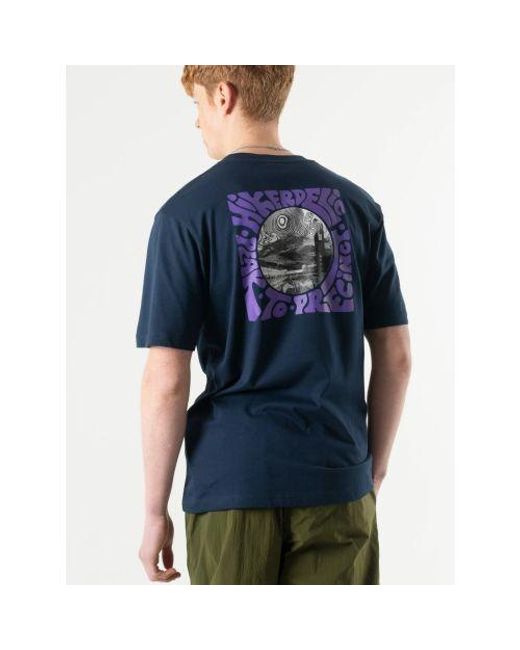 Hikerdelic Blue Peak Meets Precinct T-Shirt for men
