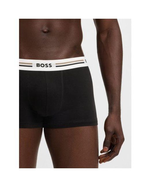 Boss Black Assorted 3-Pack Revive Trunk for men