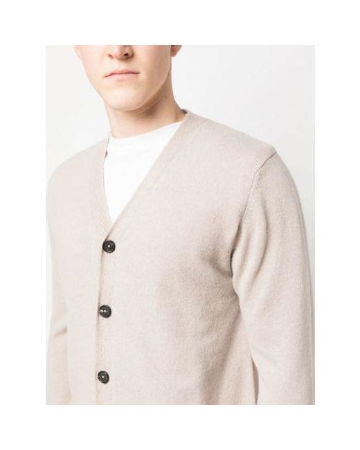 Norse Projects Natural Oatmeal Adam Merino Lambswool Cardigan for men