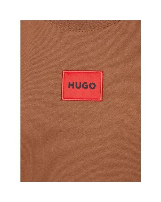 HUGO Brown Rust Copper Diragolino212 T-Shirt for men
