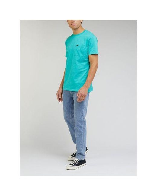 Lee Jeans Blue Dusty Jade Ultimate Pocket T-Shirt for men