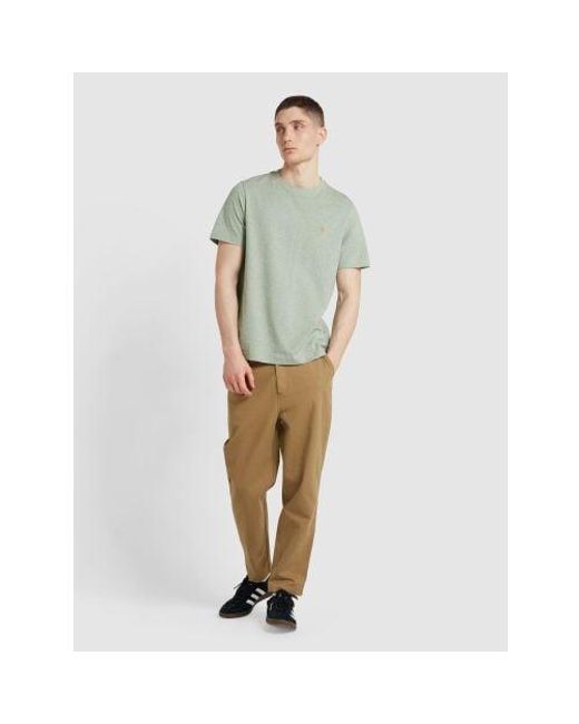 Farah Green Balsam Marl Regular Fit Danny T-Shirt for men