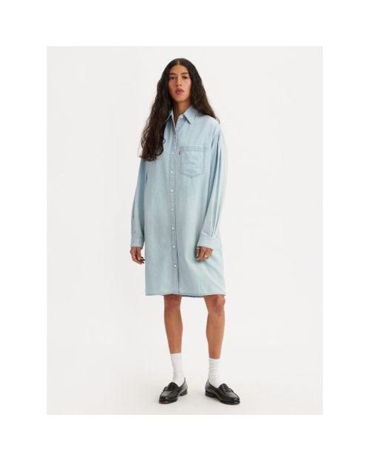 Levi's Blue Good Grades 4 Nola Shirt Dress