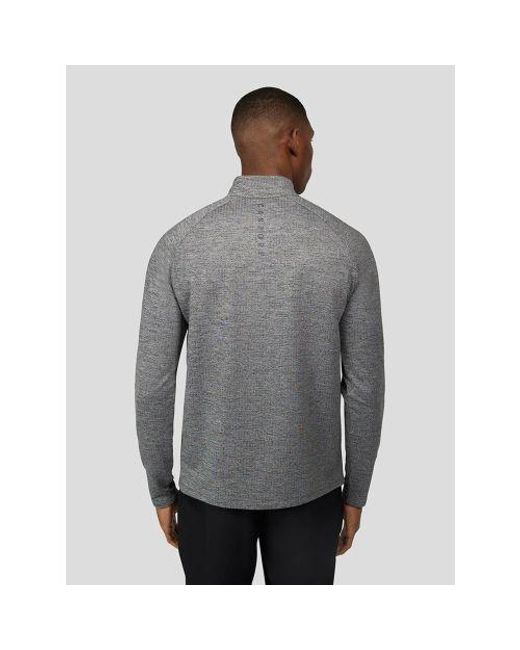Castore Gray Standard Quarter Zip Sweatshirt for men