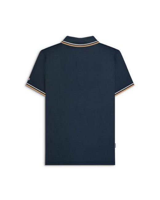 Lambretta Blue Twin Tipped Polo Shirt for men