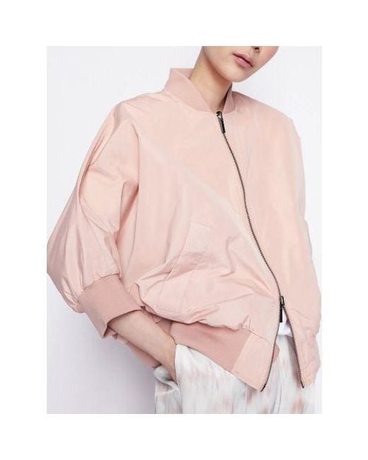 Armani Exchange Pink Reversible Lady Blouson Jacket