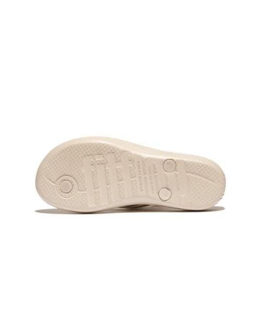 Fitflop Gray Stone Iqushion Sparkle Flip Flop