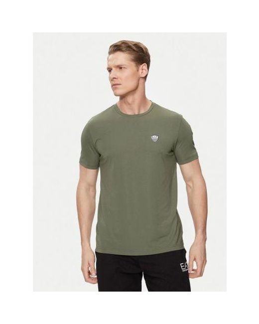 EA7 Green Beetle Basic Crest T-Shirt for men