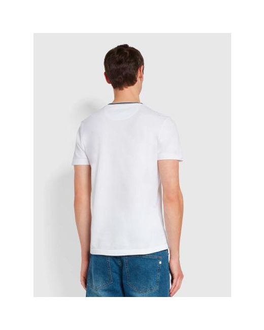 Farah White Meadows T-Shirt for men