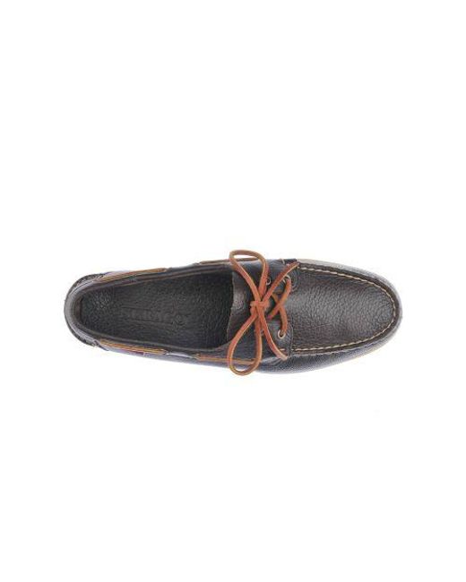 Sebago Gray Dark Portland Martellato Shoe for men
