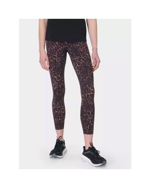 Sweaty Betty Black Wild Leopard Print Power Crop Workout Legging