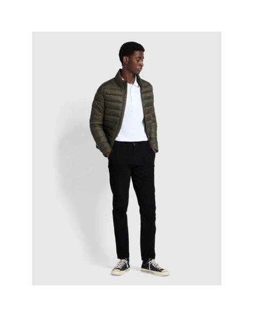 Farah Brown Evergreen Joel Wadded Coat for men