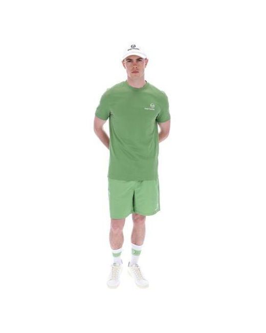 Sergio Tacchini Green Jade Felton T-Shirt for men