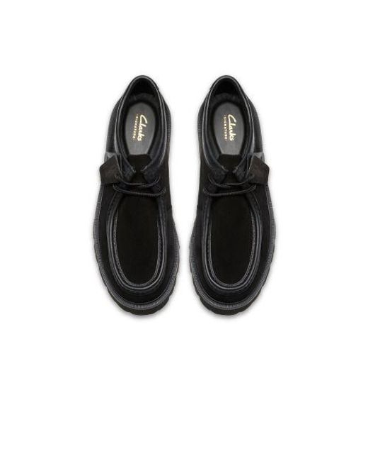 Clarks Black Cleyhill Seam Shoe for men