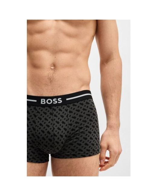 Boss Black Assorted 3-Pack Bold Design Trunk for men