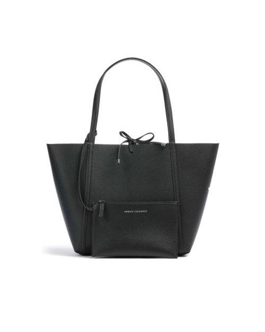 Armani Exchange Black Multicoloured Reversible Tote Bag