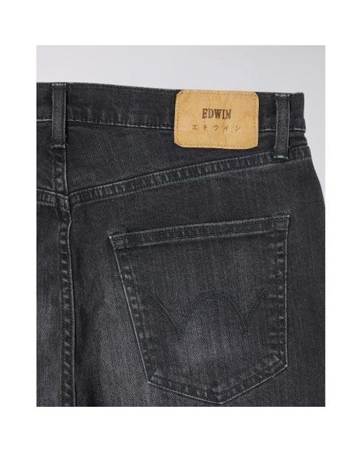 Edwin Black Stretch Denim Regular Tapered Jean for men
