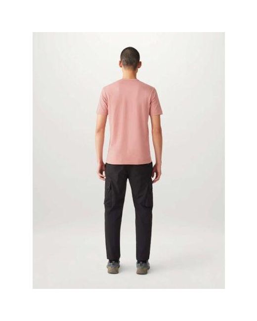 Belstaff Pink Rust Cotton Jersey T-Shirt for men