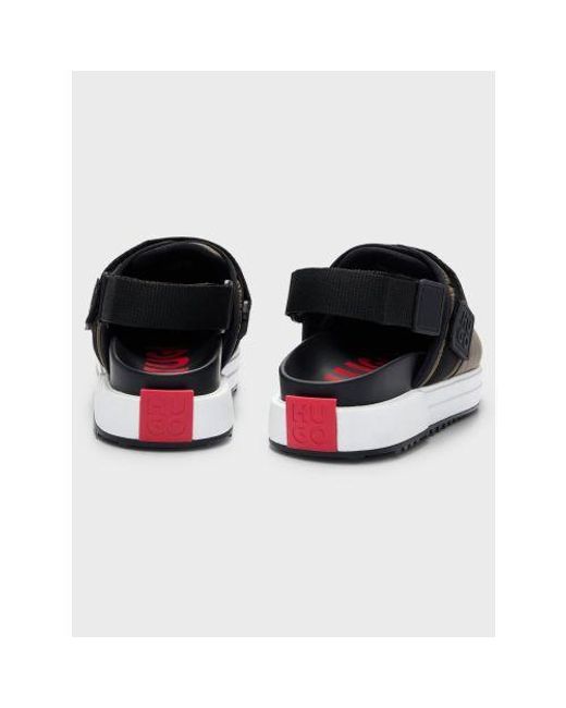 HUGO Black Open Delmar Sandal for men