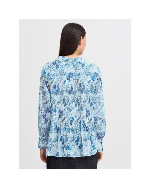Ichi Blue Multi Art Ihneally Shirt