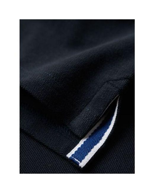 Superdry Black Eclipse Classic Pique Polo Shirt for men