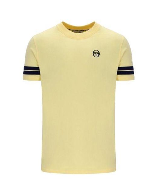 Sergio Tacchini Yellow Golden Haze Grello T-Shirt for men