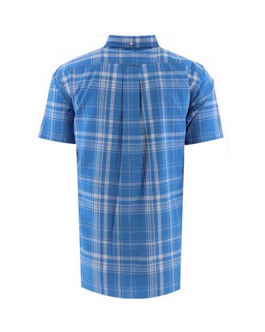 Gant Blue Day Cotton Linen Check Shirt for men