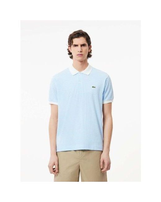 Lacoste Blue Overview Branded Polo Shirt for men