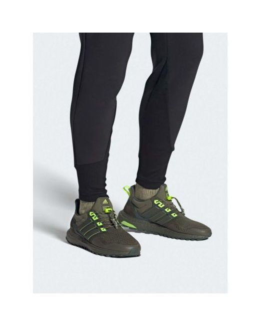 Adidas Green Strata Shadow Lucid Lemon Ultraboost 1.0 Trainer for men