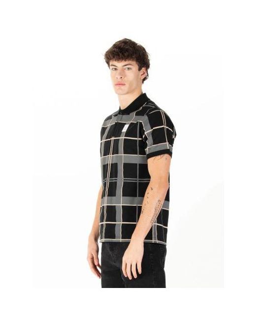 Luke 1977 Black Ecru Hadrians Polo Shirt for men
