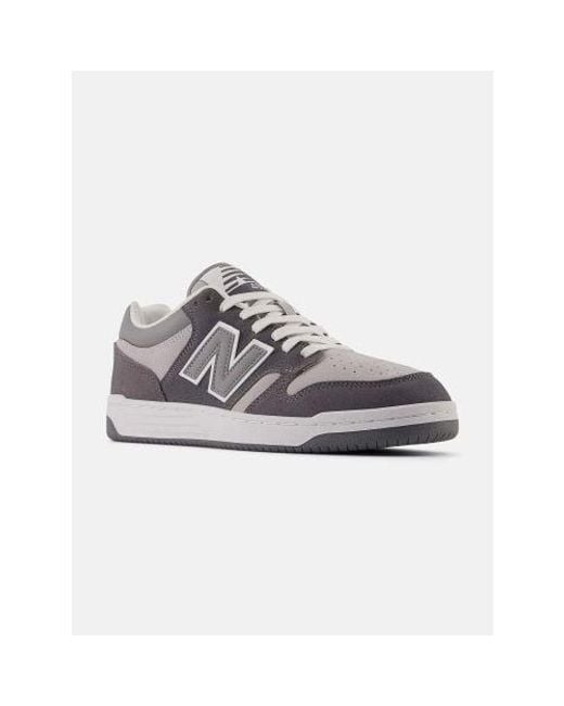 New Balance Gray Castlerock 480 Trainer