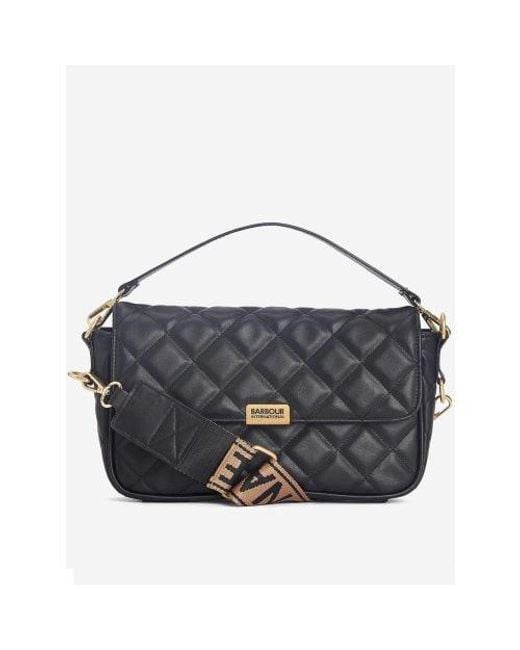 Barbour Blue Quilted Soho Crossbody Bag