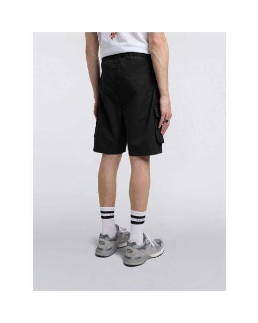 Edwin Black Garment Dyed Ringe Cargo Short for men