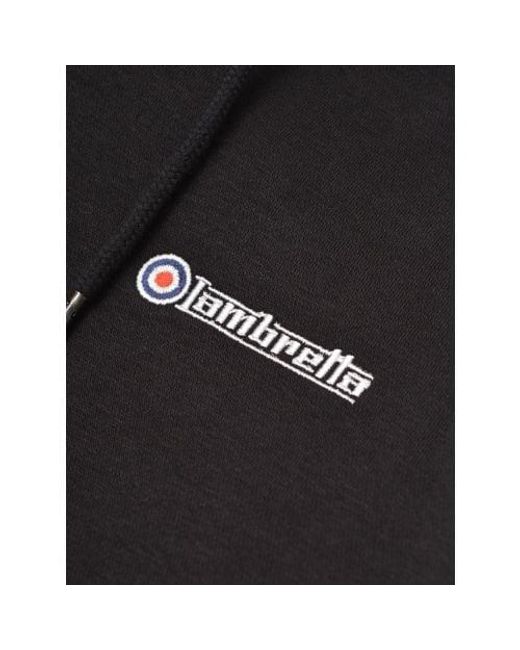 Lambretta Black Full Zip Hoodie for men