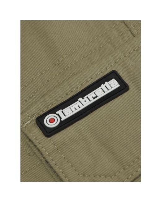 Lambretta Green Khaki Cargo Short for men