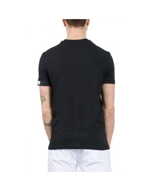 DSquared² Black Arm Trim T-Shirt for men