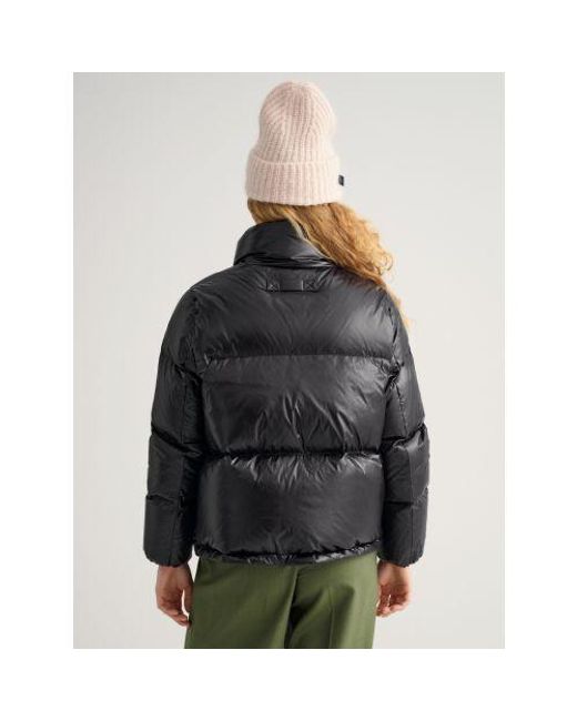 Gant Black Ebony Cropped Down Jacket