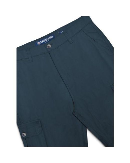 Lambretta Blue Cargo Short for men