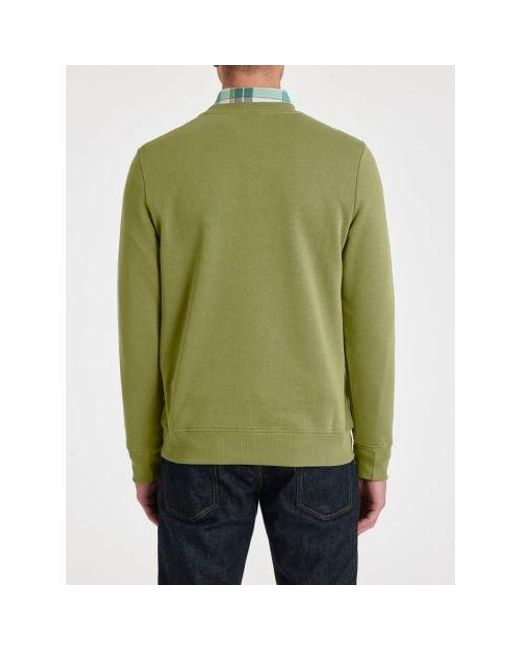 Paul Smith Green Regular Fit Zebra Sweatshirt for men
