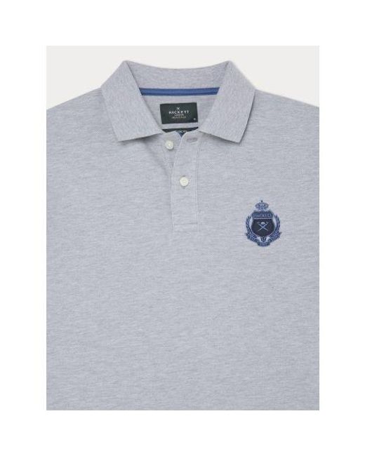 Hackett Blue Light Heritage Logo Polo Shirt for men