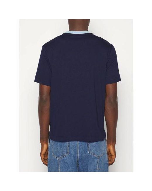 Paul Smith Blue Very Dark Regular Fit Short Sleeve T-Shirt for men
