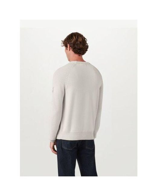 Belstaff Gray Birch Aspect Crewneck Jumper for men